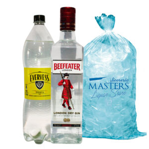 Beefeaters London + Agua Tonica Evervess 1.5L + Hielo 1.5kg