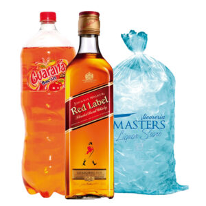 JW-Red Label + Ginger Evervess 1.5L + Hielo 1.5 kg