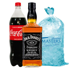 Jack Daniels Tennesse + Coca Cola 1.5L + Hielo 1.5 kg