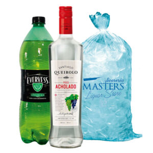 Queirolo Acholado + Evervess 1.5L + Hielo 1.5kg