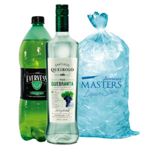 Queirolo Quebranta + Evervess 1.5L + Hielo 1.5kg